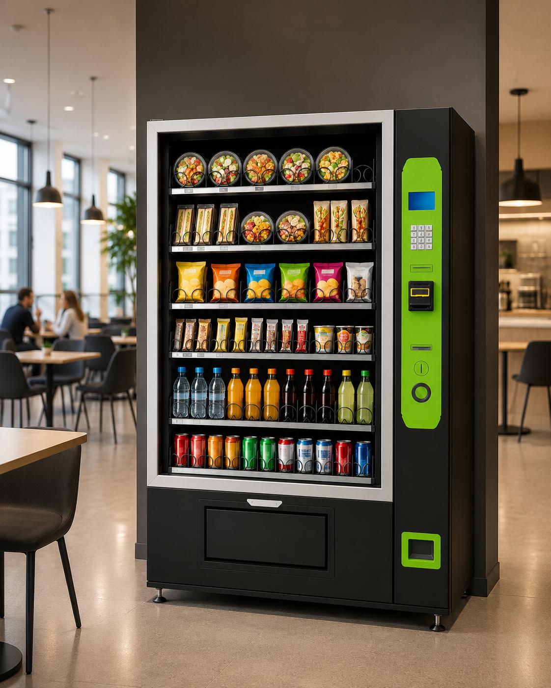 Snacks, Getränke und Frische — rund um die Uhr